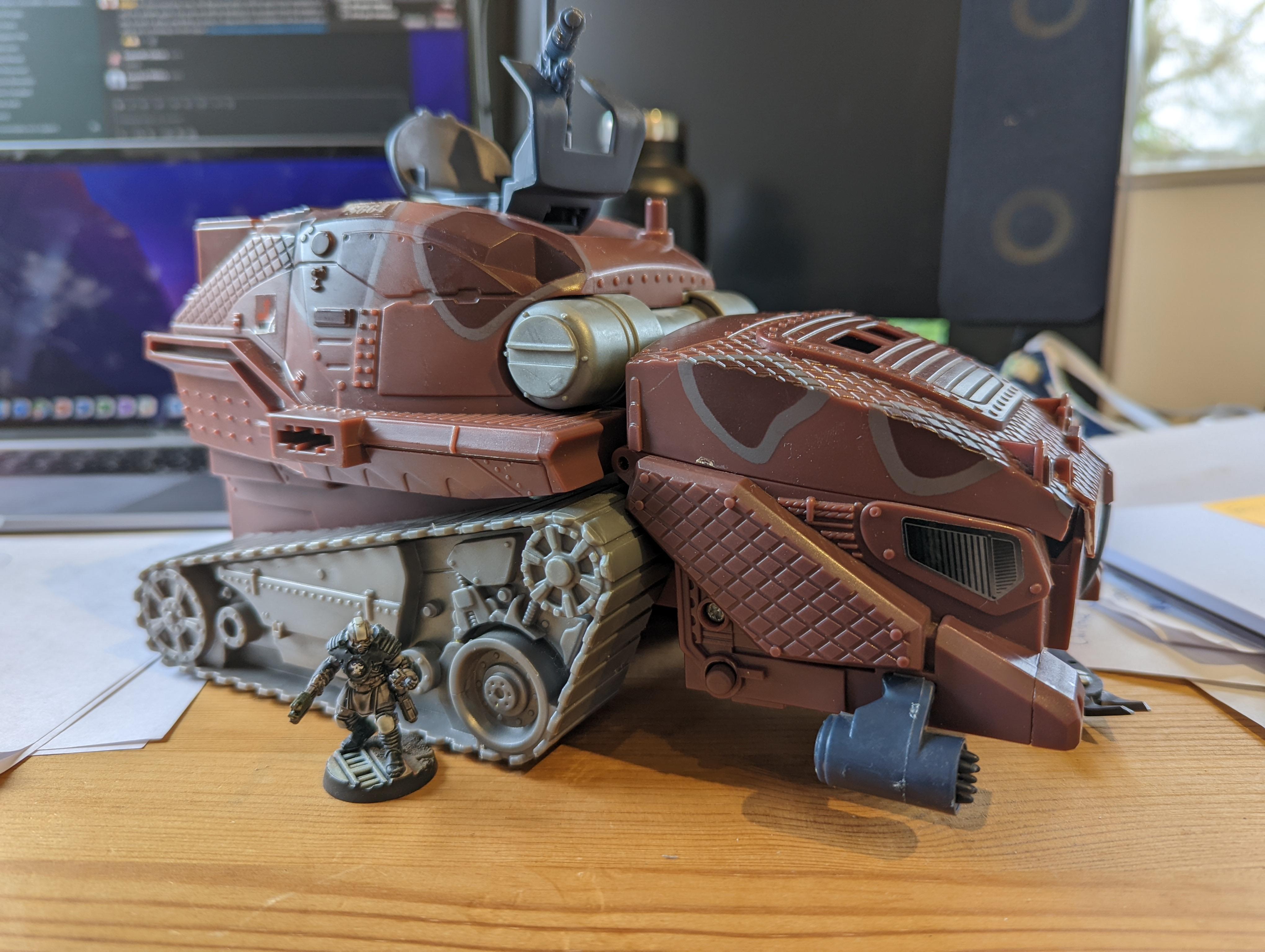 Gi Joe, Kitbash, Tank, Toy, Work In Progress Necromunda vehicle pre